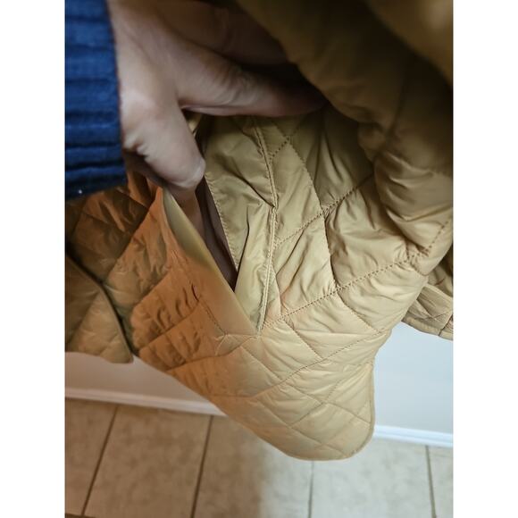 Time & True Tan Quilted Puffer Snapfront Womens Plus Size Jacket SZ 2X - Picture 5 of 6